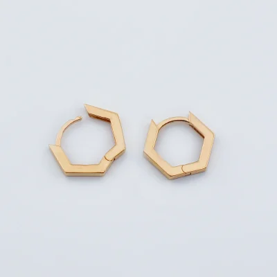 گوشواره طلا 6 ضلعی
