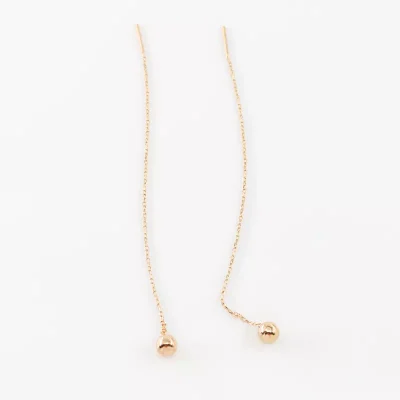 گوشواره طلایی بخيه اي توپی