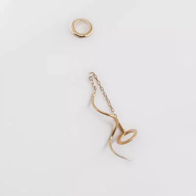 گوشواره طلا فرفري