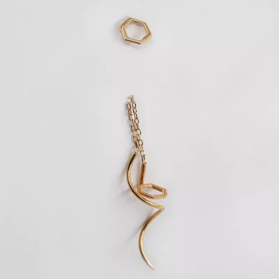 گوشواره طلا فرفري