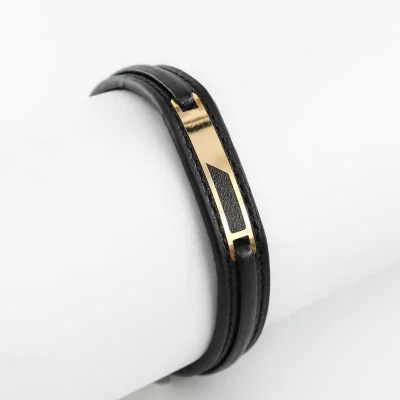 دستبند چرم طلا نیوکالکشن