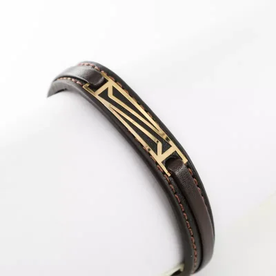 دستبند چرم طلا نیوکالکشن