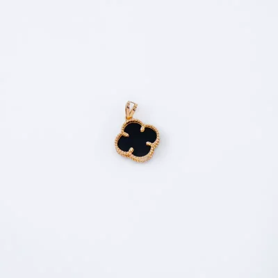 پلاک طلا تراش مشکي ونکلیف