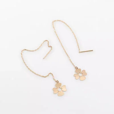 گوشواره طلا بخيه اي