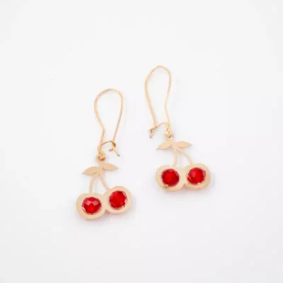 گوشواره طلا آلبالو